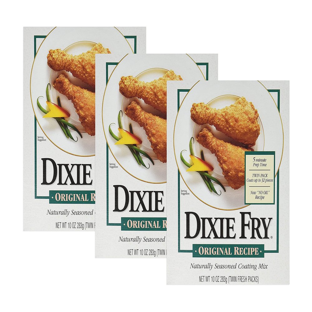 Dixie Fry Original Recipe Naturally Seasoned Coating Mix (1 pack 10 oz) (3 pack)