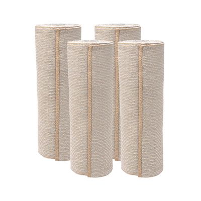 Comfort Elastic Bandage Wrap (6" 4 Pack) Single Hook & Loop Closure NexSkin Premium Cotton, Latex-Free Compression Wrap Soft, Hypoallergenic & Reusable Support for Waist, Legs, Elbow & Knee