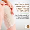 Comfort Elastic Bandage Wrap (6" 4 Pack)  Single Hook & Loop Closure  NexSkin Premium Cotton, Latex-Free Compression Wrap  Soft, Hypoallergenic & Reusable Support for Waist, Legs, Elbow & Knee view 3
