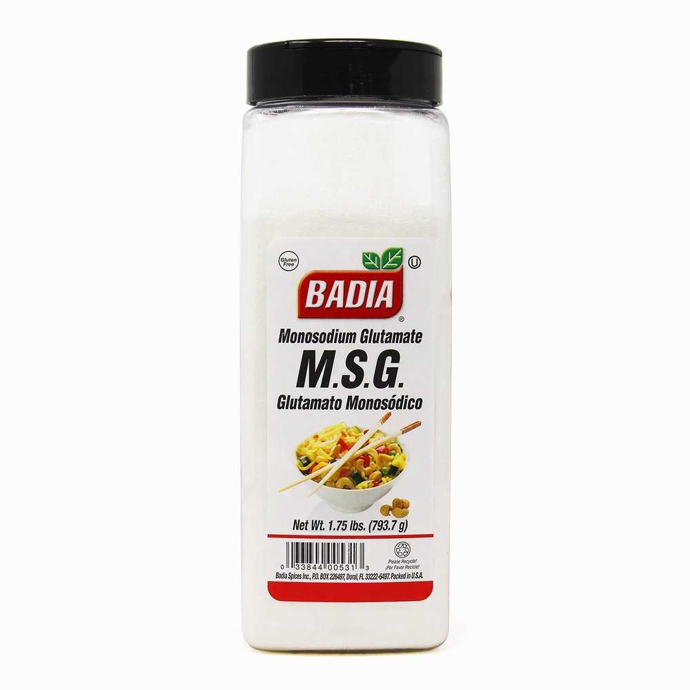 Badia MSG Seasoning, 28 oz - Monosodium Glutamate, Flavor Enhancer for Beef, Poultry, Stir-Fries, Vegetables, Gluten Free