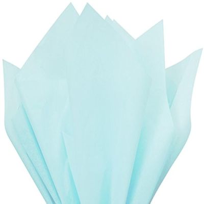 Light BlueTissue Paper 15inches x 20 inches 120 Sheets Premium Quality Gift wrap Paper by A1 bakery supplies
