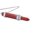 Nupuyai Crystal Point Stone Pendant Necklace for Unisex, Healing Crystals Pendulum Divination Reiki Chakra view 2