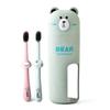 2 Pack Mini Toothbrush with Holder for Bathroom Kids (Green) view 1