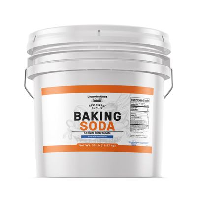 Unpretentious Baker Baking Soda, 35 Pounds, Cooking, Baking, Cleaning & (3.5 Gallon)