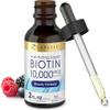 Carlyle Liquid Biotin 10000mcg | 2 oz | Extra Strength Drops | Vegetarian, Non-GMO, Gluten Free Supplement view 1