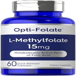 Carlyle L Methylfolate 15mg | 60 Capsules | Max Potency | Optimized and Activated | Non-GMO, Gluten Free | Methyl Folate, 5-MTHF | by Opti-Folate