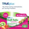 TRUEplus Soft Tabs Glucose Tablets, Chewable, Kiwi Strawberry Flavor, 16g Fast-Acting Carbohydrates, Fat Free, Gluten Free, Raise Low Blood Sugar and Boost Energy, 4 Count, 12 Packs view 2
