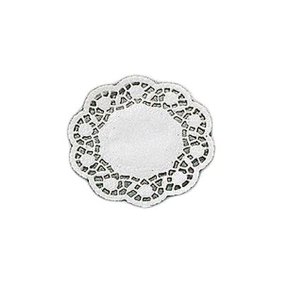 Paderno World Cuisine Paper Doilies, Round Disposable Placemats, 5.5", 250PK White 47686-14