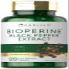 Carlyle Bioperine 10mg | 120 Capsules | Non-GMO & Gluten Free | Sourced from Black Pepper Extract | Supports Curcumin Powder Absorption view 1