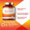 Carlyle Vitamin D3 5000 IU Softgels | 500 Count | Value Size | Non-GMO and Gluten Free Supplement | High Potency Formula | 125mcg view 3