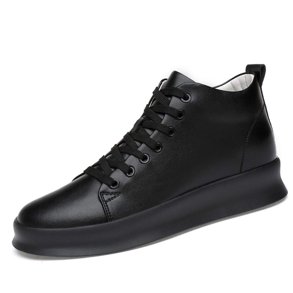 Battle Men Men's 2.4" (6cm) Taller Elevator Shoes Fashion Sneaker with Invisible Height Increase Insoles Black