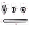 Nozzle Shower 3 Heads Aluminum Cleaner Cleansing Colonic Douche System Cleaner(Silver) view 2
