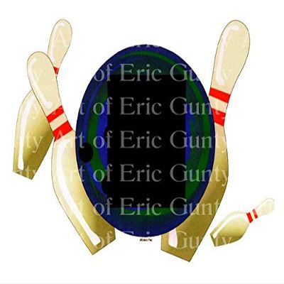 1/2 Sheet - Bowling Themed Birthday - D4064 - Edible Cake/Cupcake Party Topper