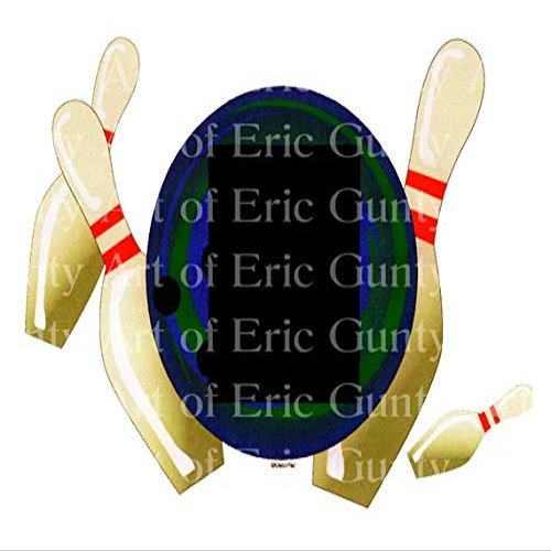 1/2 Sheet - Bowling Themed Birthday - D4064 - Edible Cake/Cupcake Party Topper