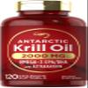 Carlyle Antarctic Krill Oil 2000 mg 120 Softgels | Omega-3 EPA, DHA, with Astaxanthin Supplement Sourced from Red Krill | Maximum Strength | Laboratory Tested view 1