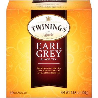 Twinings Earl Grey Black Tea, 50 ct, 3.53 oz
