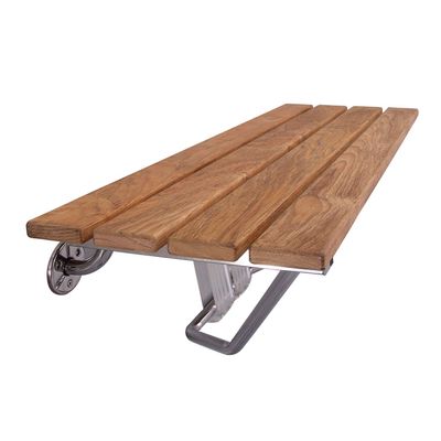 36" Wall Mounted Teak Shower Seat 35-3/8" L x 12-1/8" W x 13" H