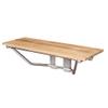 36" Wall Mounted Teak Shower Seat 35-3/8" L x 12-1/8" W x 13" H view 2