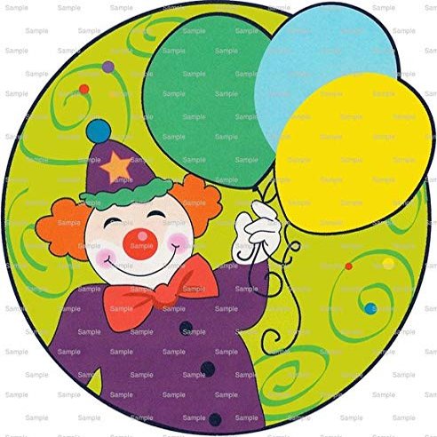 1/4 Sheet - Circus Clown Birthday - D1125 - Edible Cake/Cupcake Party Topper