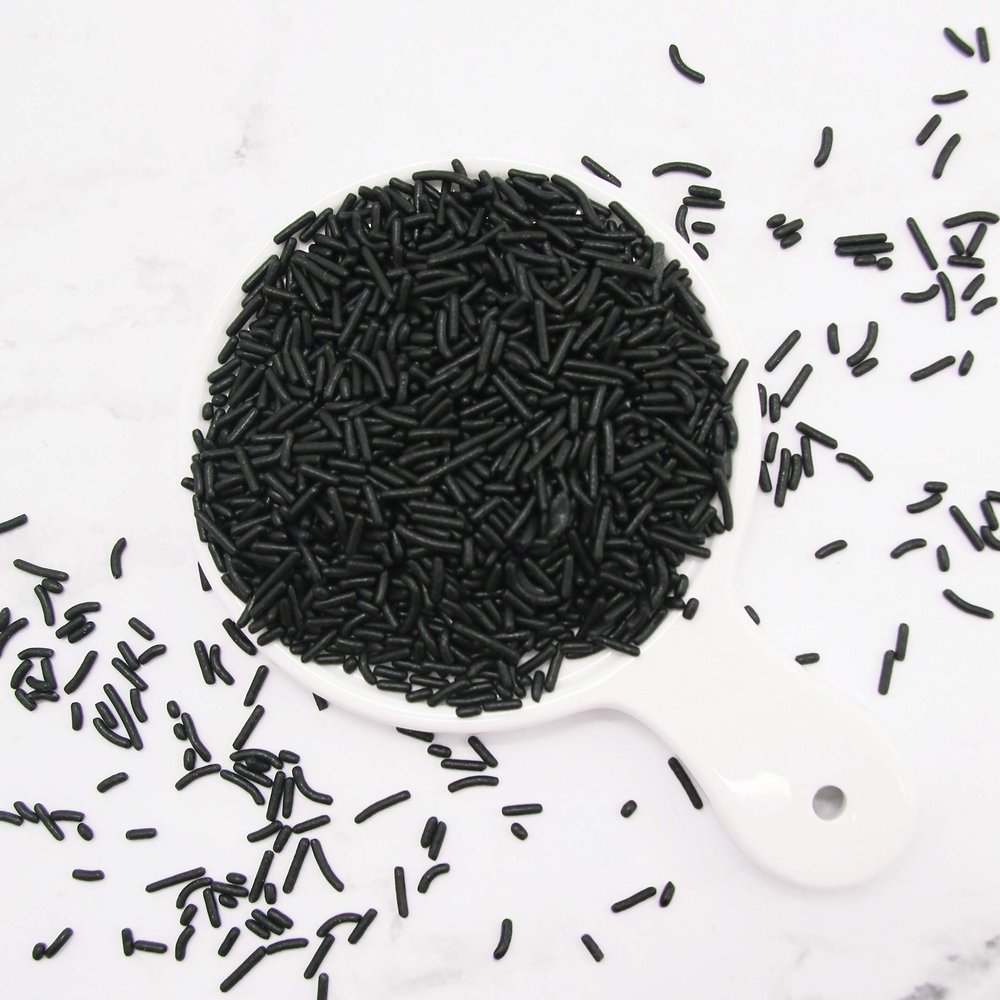 Black Sprinkles, Black Jimmies, Sprinkles Toppings, Bulk 5 lbs, Pack of 5
