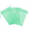100 Pcs Mint Green 5x7 Sheer Drawstring Organza Bags Jewelry Pouches Wedding Party Favor Gift Bags Gift Bags Candy Bags [Kyezi Design and Craft] view 1