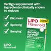 Lipo-Flavonoid Balance Support Supplement - Inner Ear Health & Vertigo Relief with Ginkgo Biloba, Bioflavonoids, & B Vitamins - Reduces Dizziness, Spinning, & Swaying - 30-Count view 2