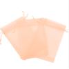 100 Pcs Peach 3x4 Sheer Drawstring Organza Bags Jewelry Pouches Wedding Party Favor Gift Bags Gift Bags Candy Bags [Kyezi Design and Craft] view 1