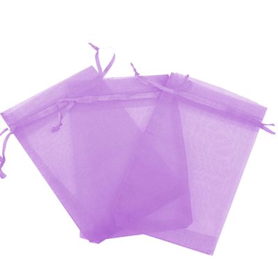 100 Pcs Lavender 3x4 Sheer Drawstring Organza Bags Jewelry Pouches Wedding Party Favor Gift Bags Gift Bags Candy Bags [Kyezi Design and Craft]