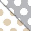 Jillson Roberts Gift Wrapping Paper, Two-Sided Gold & Silver Dot (6 Jumbo Rolls 10ft x 30in) view 1