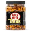 BEER NUTS Original Bar Mix - Pretzels, Cheese Stix, Sesame Stix, Insane Grain - 12oz Resealable Jar (Pack of 1) view 1
