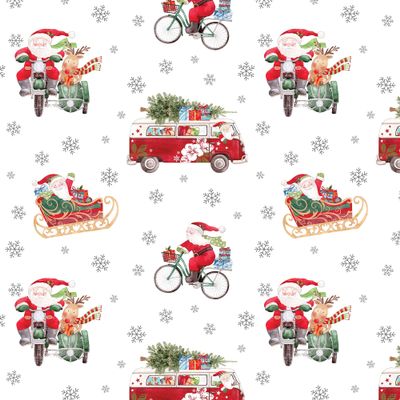 Jillson Roberts Gift Wrapping Paper, Out for Delivery, 6 Jumbo Rolls 10ft x 30in