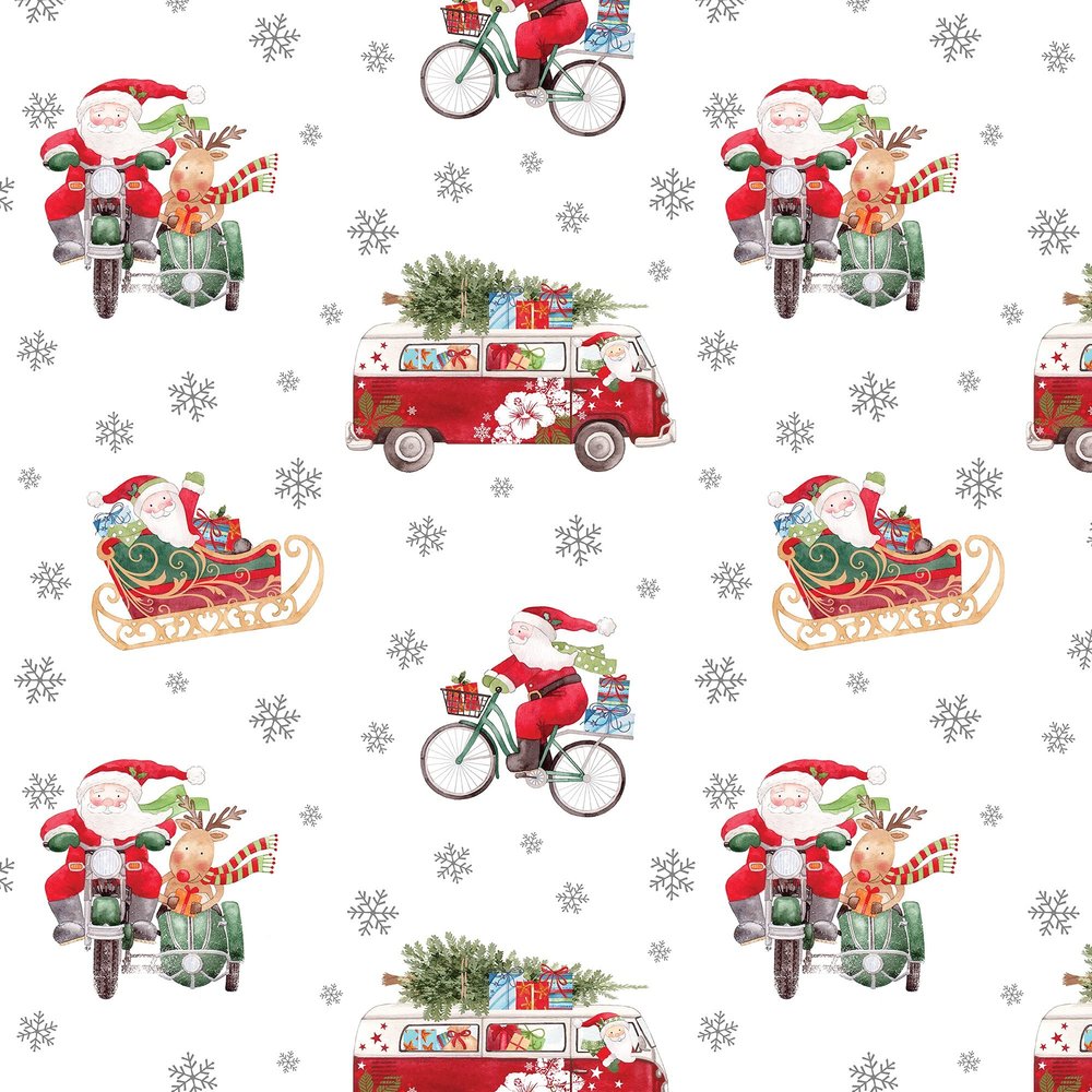 Jillson Roberts Gift Wrapping Paper, Out for Delivery, 6 Jumbo Rolls 10ft x 30in