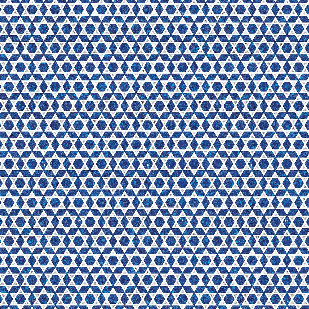 Jillson Roberts Gift Wrapping Paper, Shield of David, 6 Jumbo Rolls 10ft x 30in