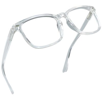 LifeArt Blue Light Blocking Glasses, Anti Eyestrain, Computer Reading Glasses, Gaming Glasses, TV Glasses for Women Men, Anti Glare (Transparent, +1.75 Magnification)