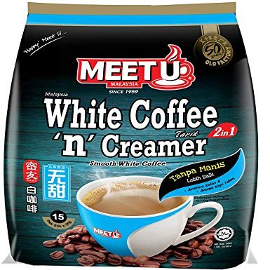 Meet U White Coffee 'n' Creamer 2 in 1 - 15 sticks (25g each)