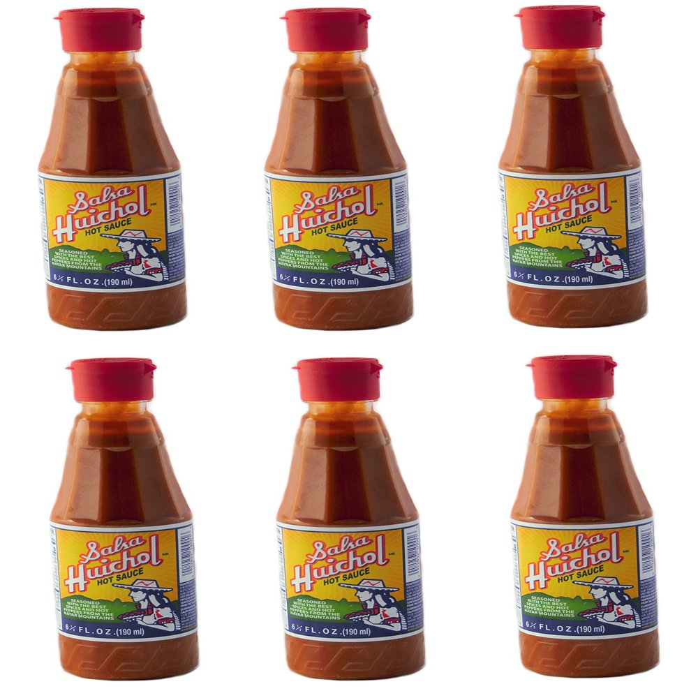 Salsa Huichol Hot Sauce 6 Oz (6 Pack)