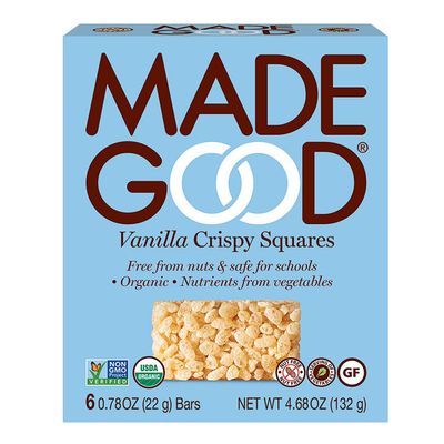 MadeGood Vanilla Crispy Squares, 4.68 ounces (Pack of 3)