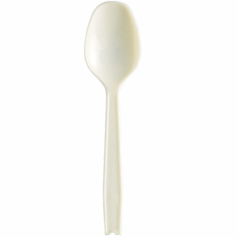 Nagao 3771203 Disposable Spoons, 5.5 inches (14 cm), Natural, Individually Packaged, Set of 100