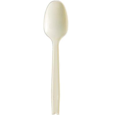 Nagao 3770225 Disposable Spoons, 6.3 inches (16 cm), Natural, Individually Packaged, Set of 100
