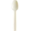 Nagao 3770225 Disposable Spoons, 6.3 inches (16 cm), Natural, Individually Packaged, Set of 100 view 1
