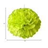 5ea - 12" Lime Tissue Pom Pom Christmas view 2