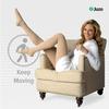 30-40 mmHg, Soft, Thigh, FF, Silicone, Navy view 3