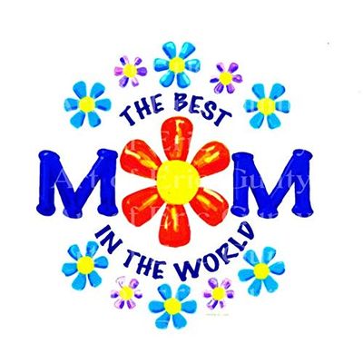 1/2 Sheet - World's Best Mom Mother's Day Birthday - D20669 - Edible Cake/Cupcake Party Topper