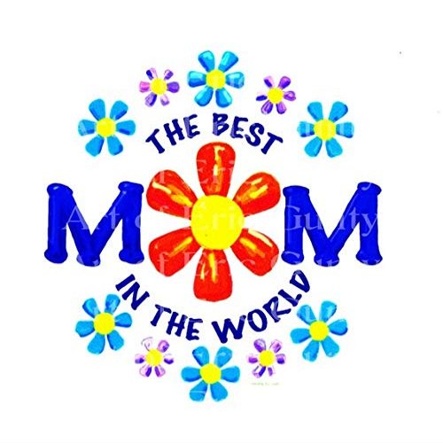 1/2 Sheet - World's Best Mom Mother's Day Birthday - D20669 - Edible Cake/Cupcake Party Topper