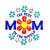 1/2 Sheet - World's Best Mom Mother's Day Birthday - D20669 - Edible Cake/Cupcake Party Topper view 1