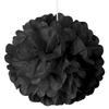 5ea - 20" Black Tissue Pom Pom Christmas view 1