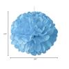 5ea - 8" Light Blue Tissue Pom Pom Christmas view 2