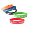 JOYID Blood THINNER Medical Alert ID Emergency Bracelet Warning Wristband Rubber Bracelet-5pcs (Multicolor) view 1