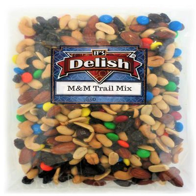 Classic Trail Mix with M&M's by Its Delish, 5 lbs Bulk | Gourmet Chocolate M and M Trail Mix with Dried Fruit and Nuts