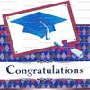 1/4 Sheet - Congratulations Graduate Cap - D2230 - Edible Cake/Cupcake Party Topper - D2230 view 1
